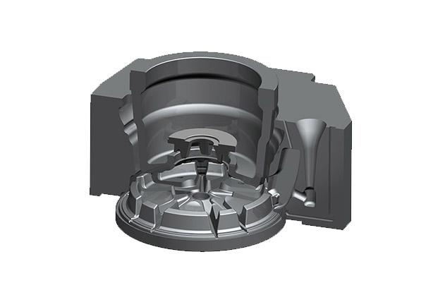 重力铸造轮毂模具